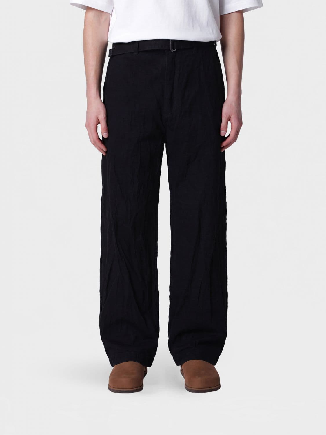 Studio Nicholson Wide-Leg Denim Jeans with Adjustable Waist