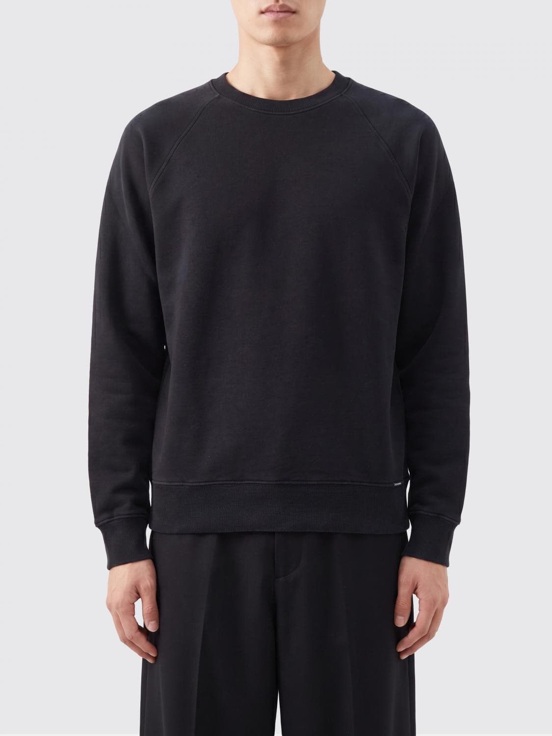 Tom Ford Relaxed Fit Cotton Crewneck Sweatshirt with Dropped Shoulders