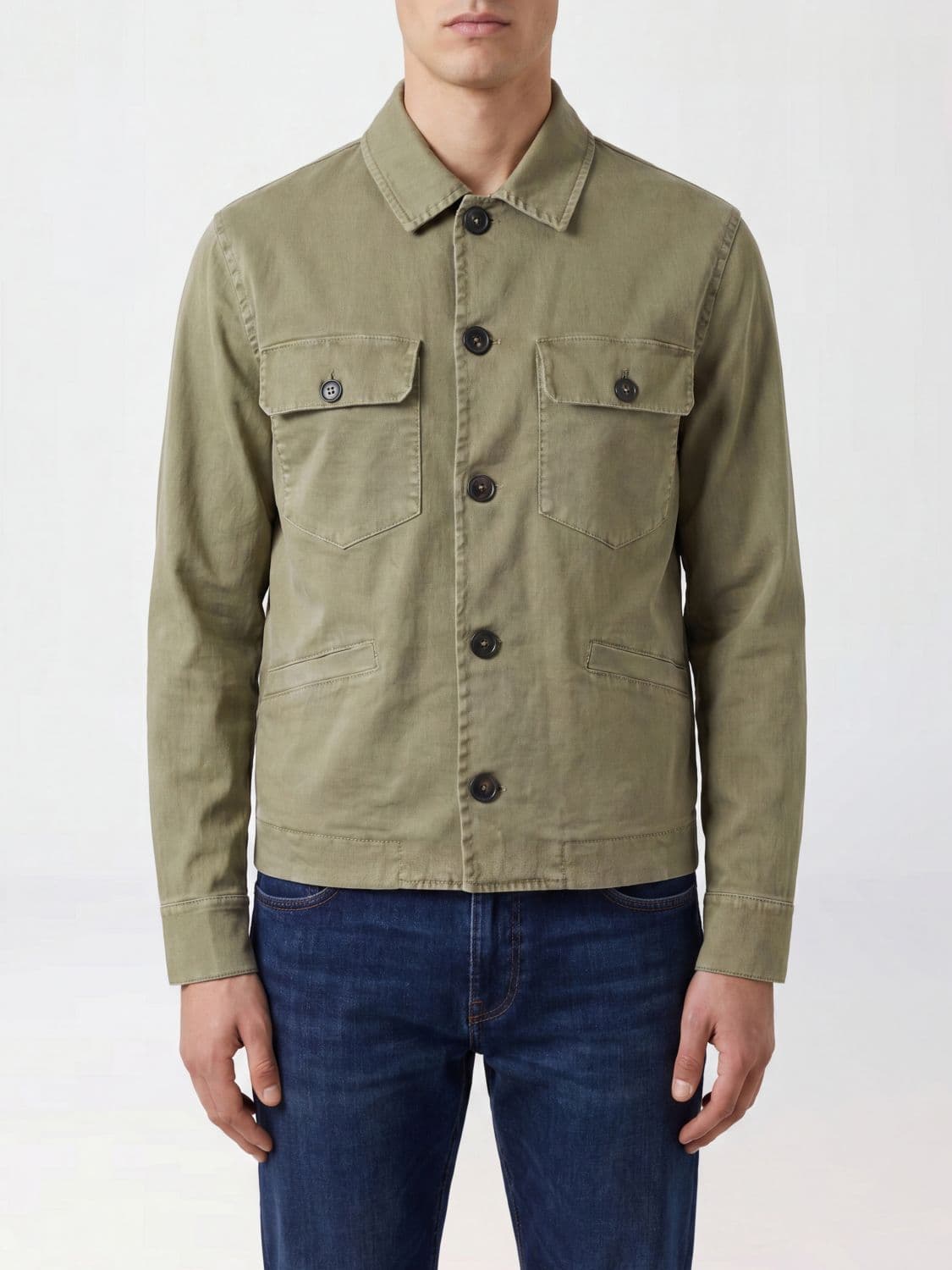 Circolo 1901 Linen and Cotton-Blend Shirt Jacket with Patch Pockets