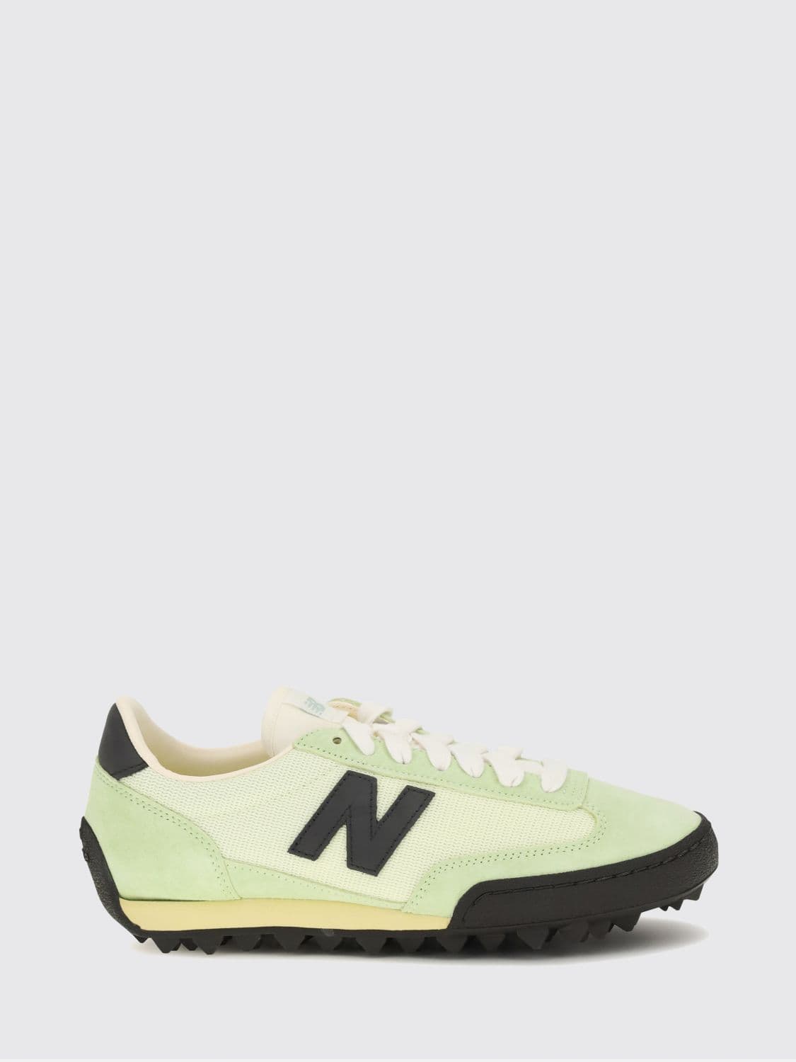 New Balance Gator Run Leather and Mesh Low-Top Trainers with Logo