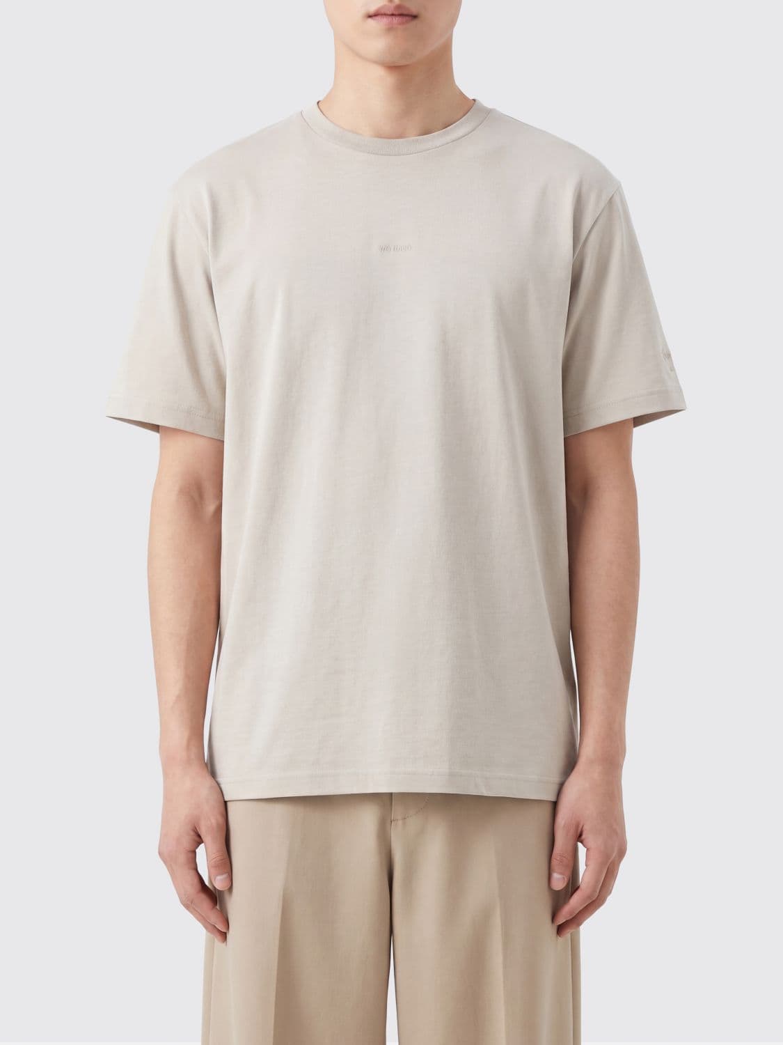 Tatras Crewneck Cotton T-Shirt with Tone-on-Tone Logo on the Chest