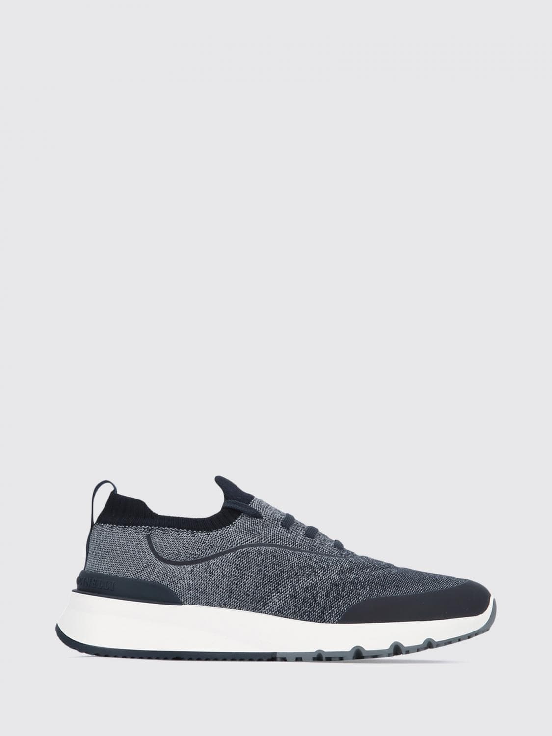 Brunello Cucinelli Bicolour Stretch Technical Fabric Low-Top Trainers