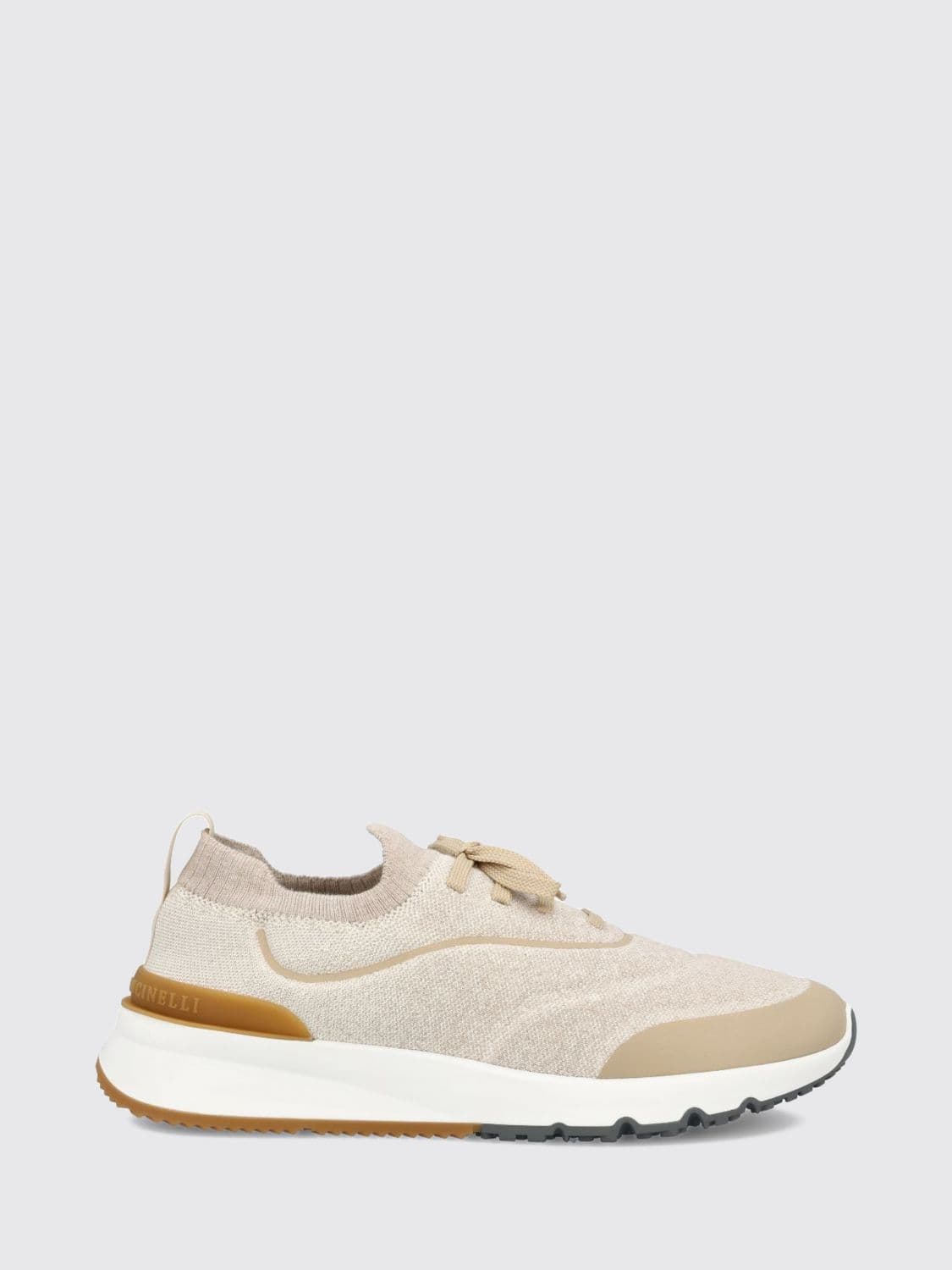 Brunello Cucinelli Bicolour Stretch Technical Fabric Low-Top Trainers