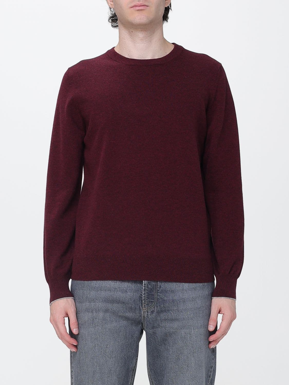 Brunello Cucinelli Crewneck Cashmere Jumper with Ribbed Trims
