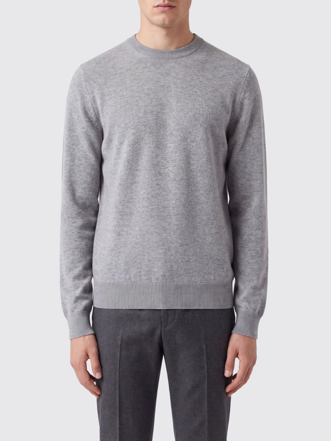Brunello Cucinelli Crewneck Cashmere Jumper with Ribbed Trims