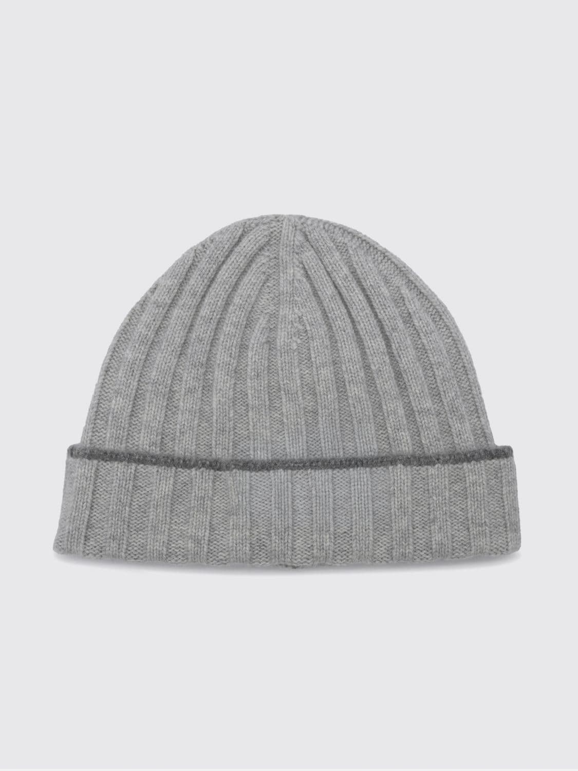Brunello Cucinelli Ribbed Pure Cashmere Beanie with Cuff