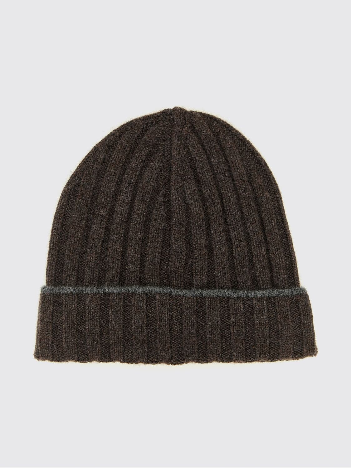 Brunello Cucinelli Ribbed Pure Cashmere Beanie with Cuff