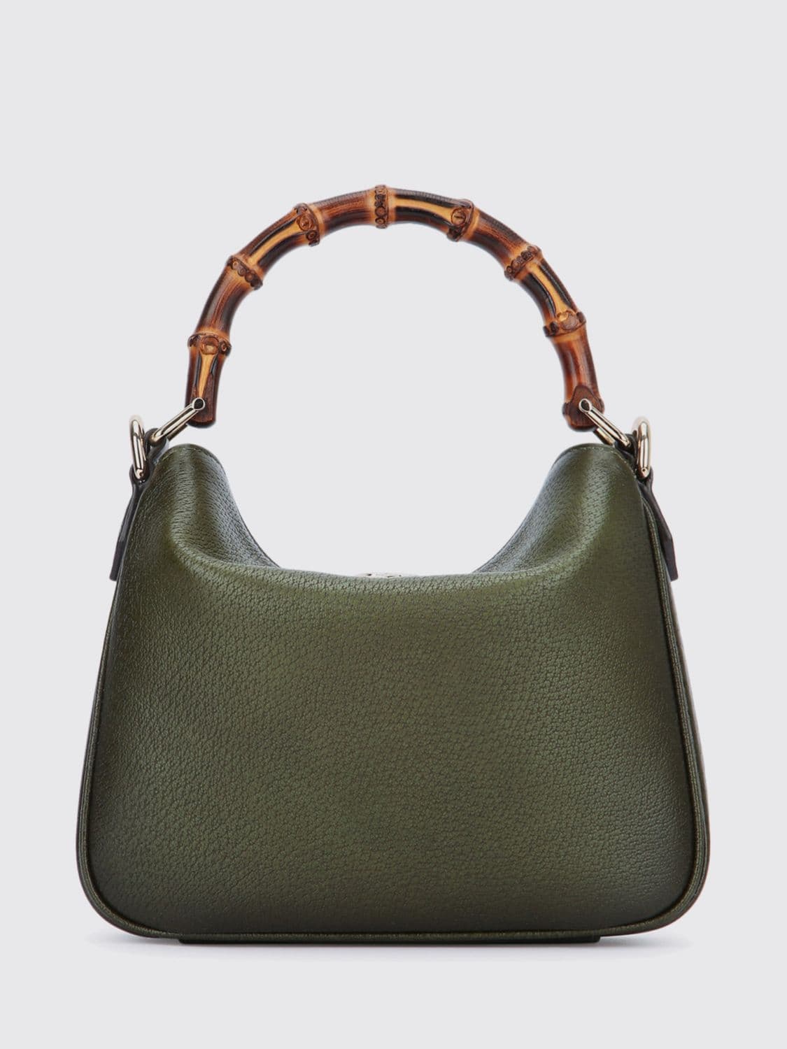 Gucci Diana Mini Grained Leather Bag with Bamboo Handle and GG Logo