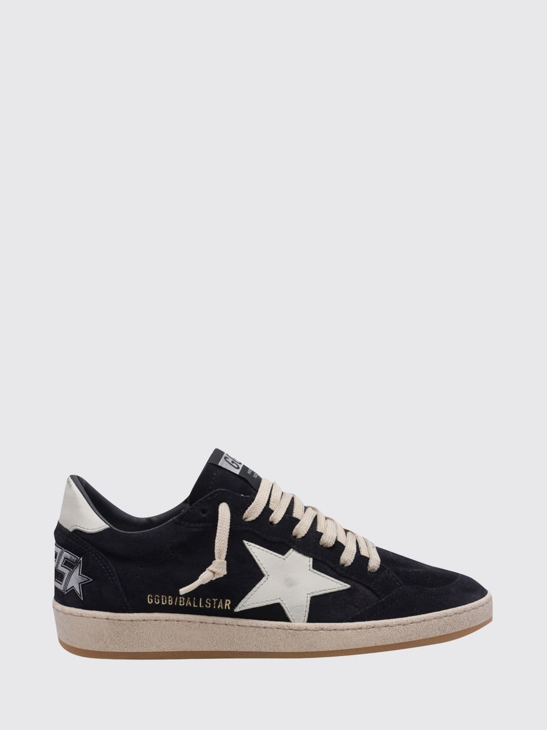 Golden Goose Ball Star Leather and Suede Sneakers with Contrasting Logo