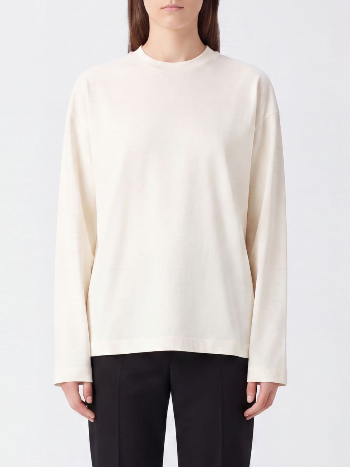 Jil Sander Relaxed Fit Long-Sleeved Cotton T-Shirt