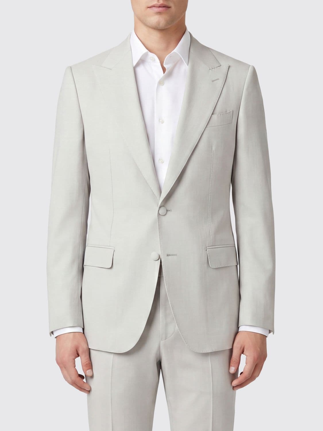 Dolce & Gabbana Single-Breasted Virgin Wool Blazer with Peak Lapels · 48