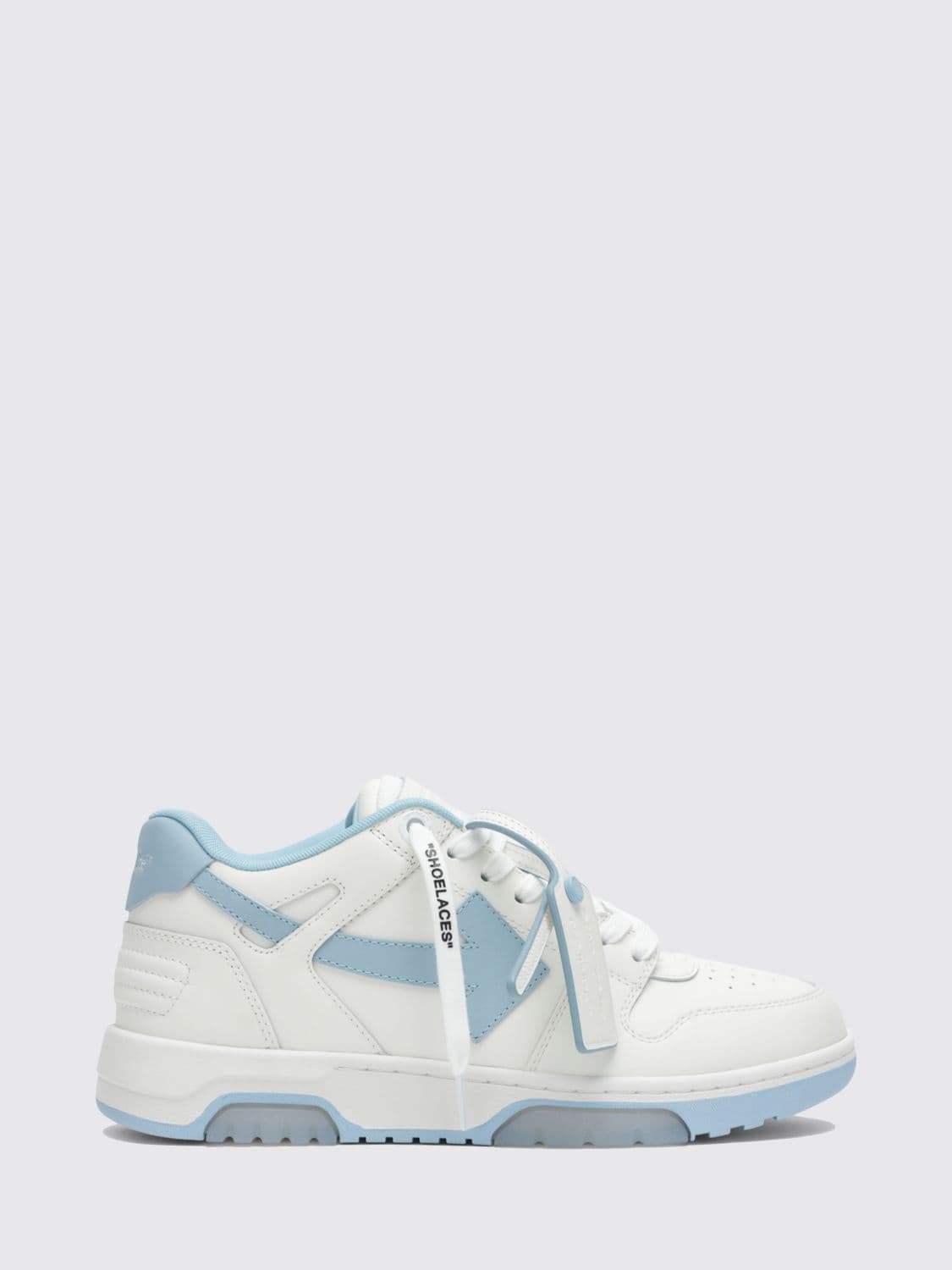 Off-White Out Of Office Low-Top Calfskin Sneakers with Perforated Toe · 40