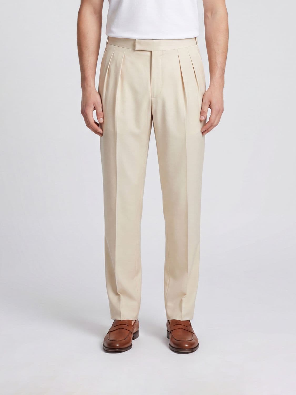 Tom Ford Tailored Silk Trousers with Off-Centre Fastening · 48