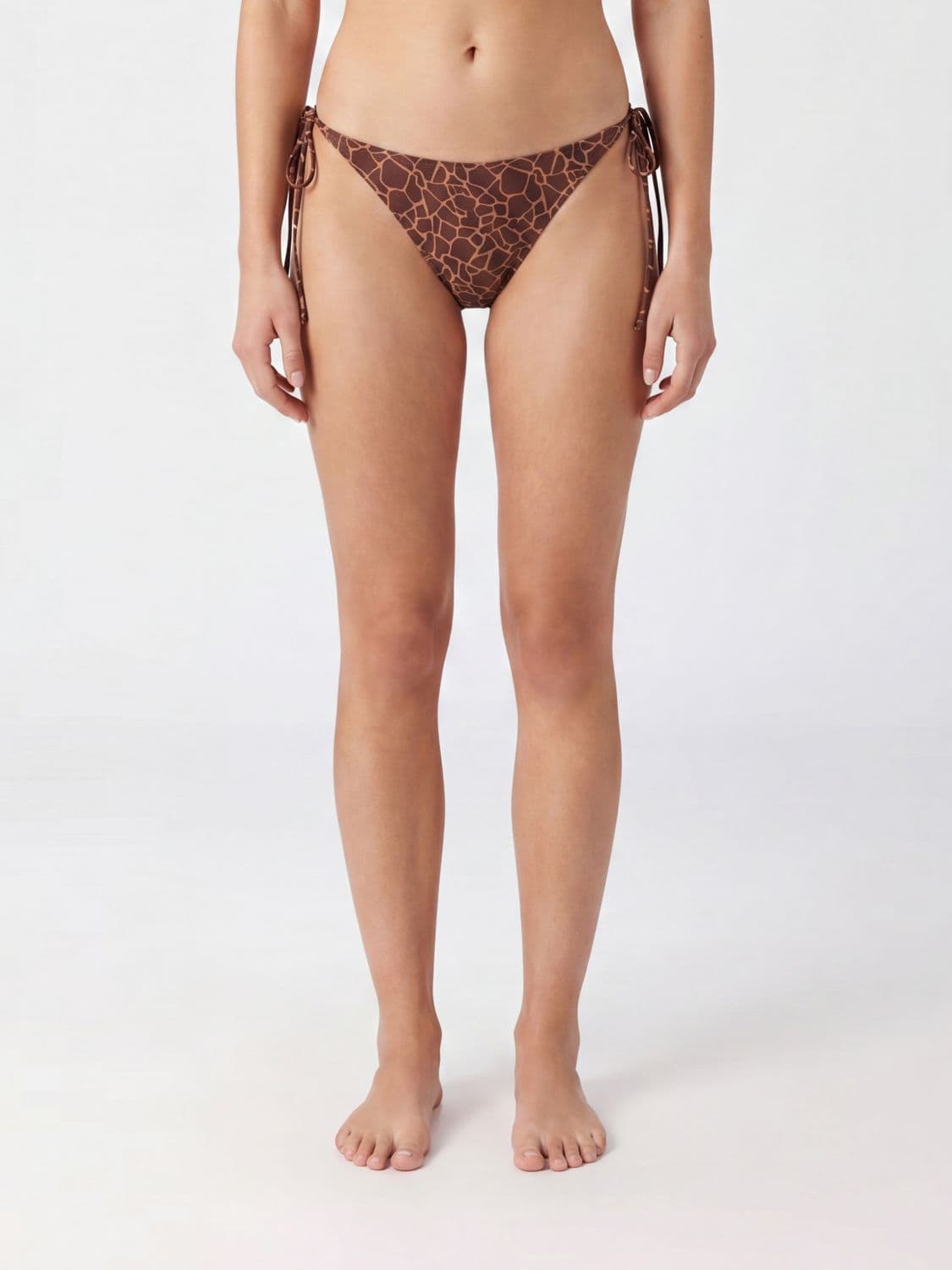 Mc2 Saint Barth Animalier Print Bikini Bottoms with Side Ties