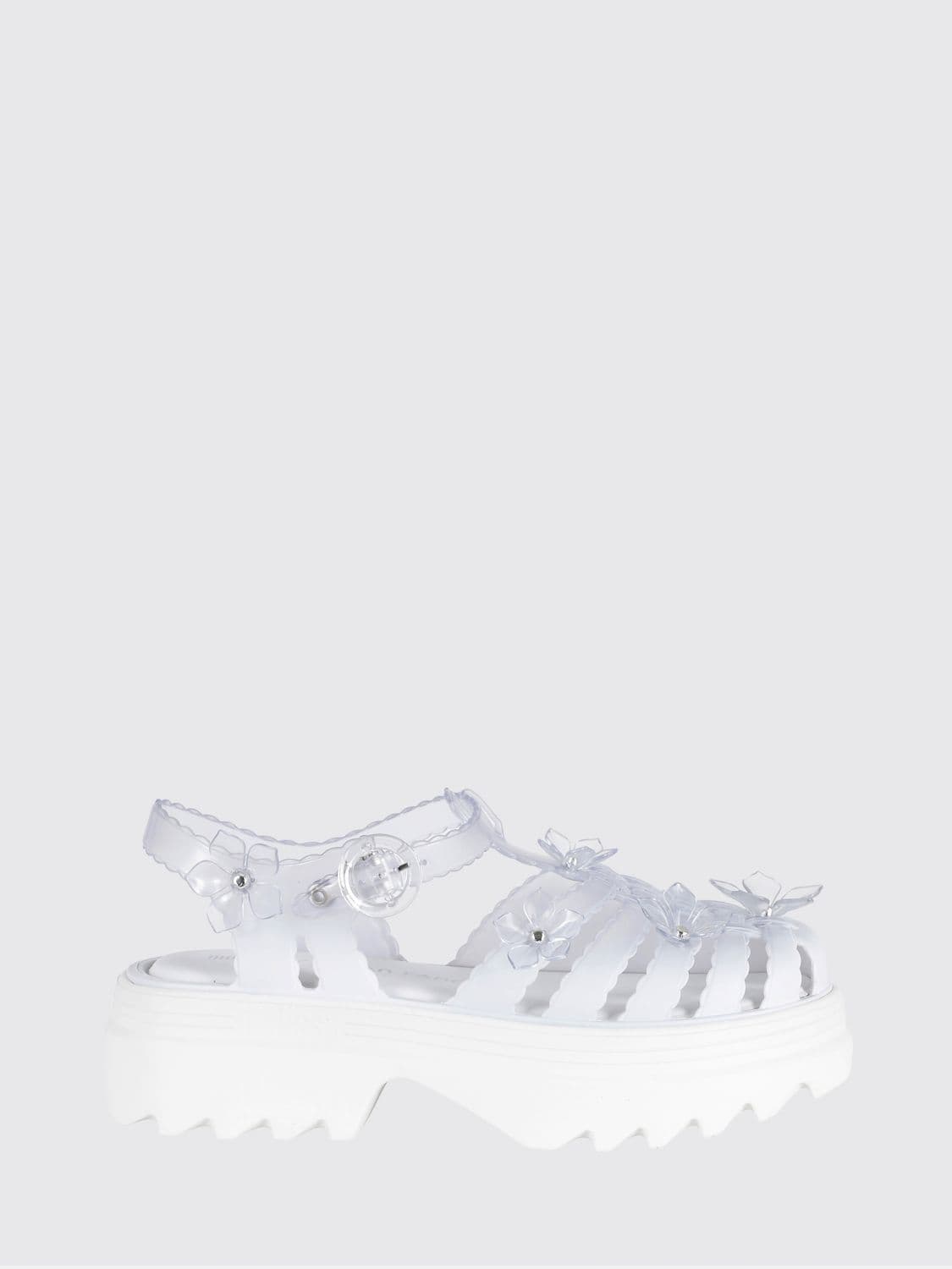 Melissa X Susan Fang Possession Sakura Platform Sandals with Flower Appliqué