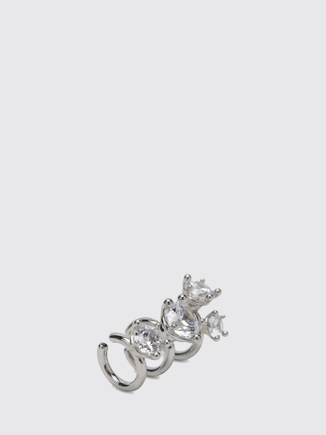 Panconesi Constellation Set of 3 Crystal-Embellished Chrome-Plated Brass Earrings