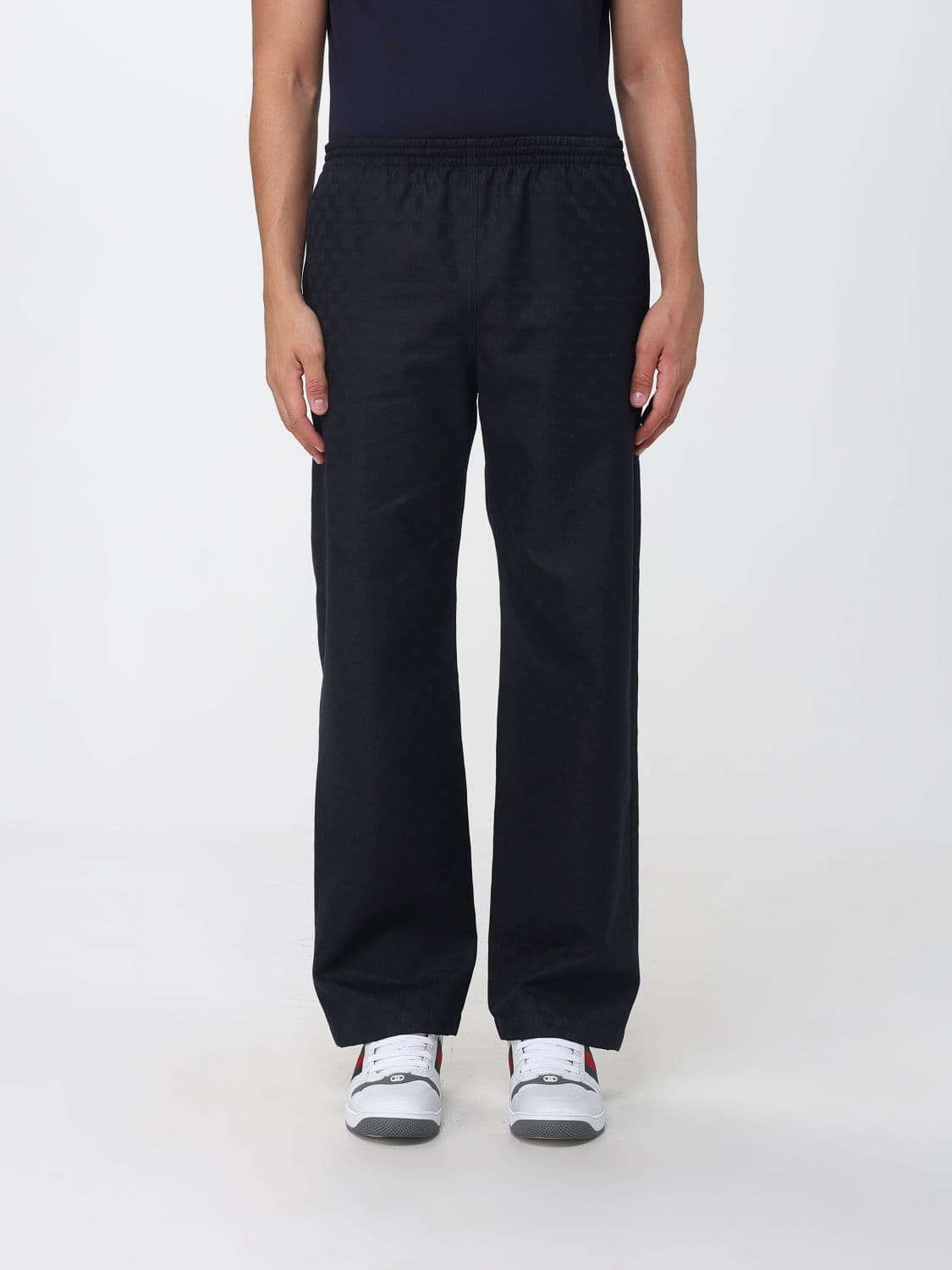 Gucci Straight-Leg Cotton Joggers with Tone-on-Tone GG Monogram