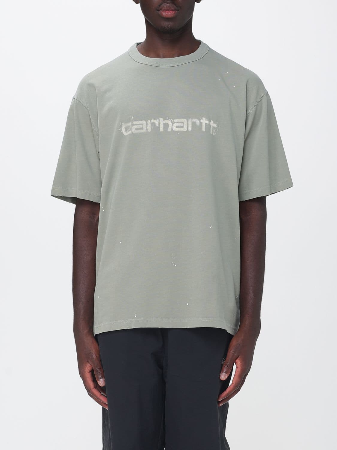 Carhartt Wip Printed Logo Organic Cotton Crewneck T-Shirt