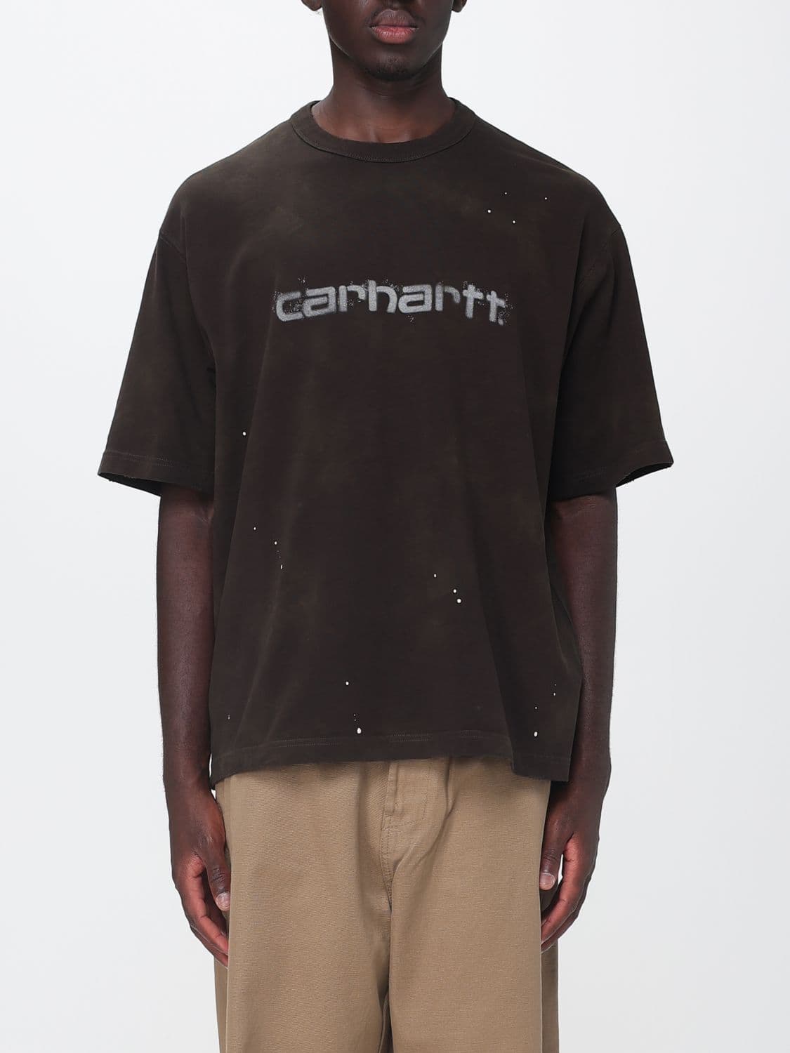 Carhartt Wip Printed Logo Organic Cotton Crewneck T-Shirt