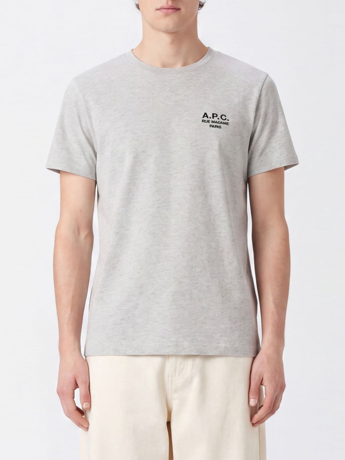 A.p.c. A. P.C. Slim Fit Cotton T-shirt with Contrast Logo