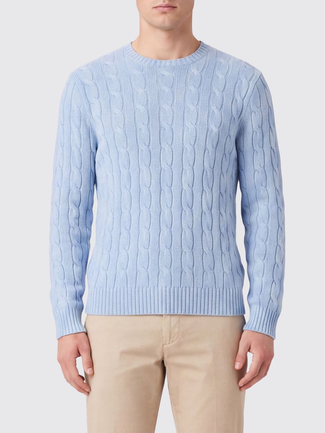 Polo Ralph Lauren Cable-Knit Crewneck Jumper in 100% Cashmere