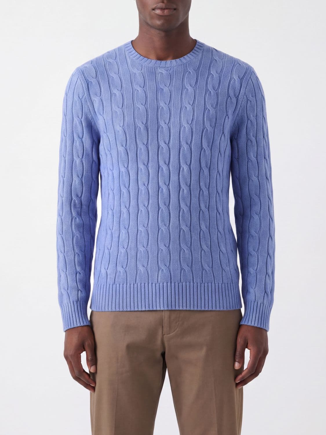 Polo Ralph Lauren Cable-Knit Crewneck Jumper in 100% Cashmere