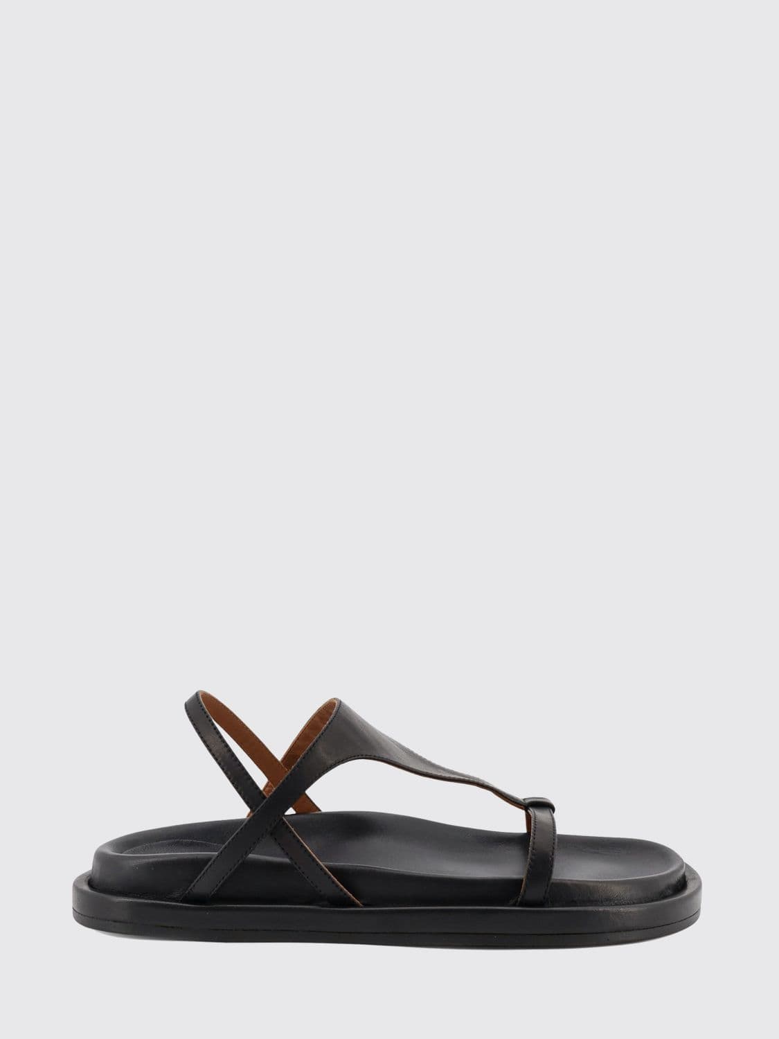 Atp Atelier Low-Heeled Leather Slingback Sandals