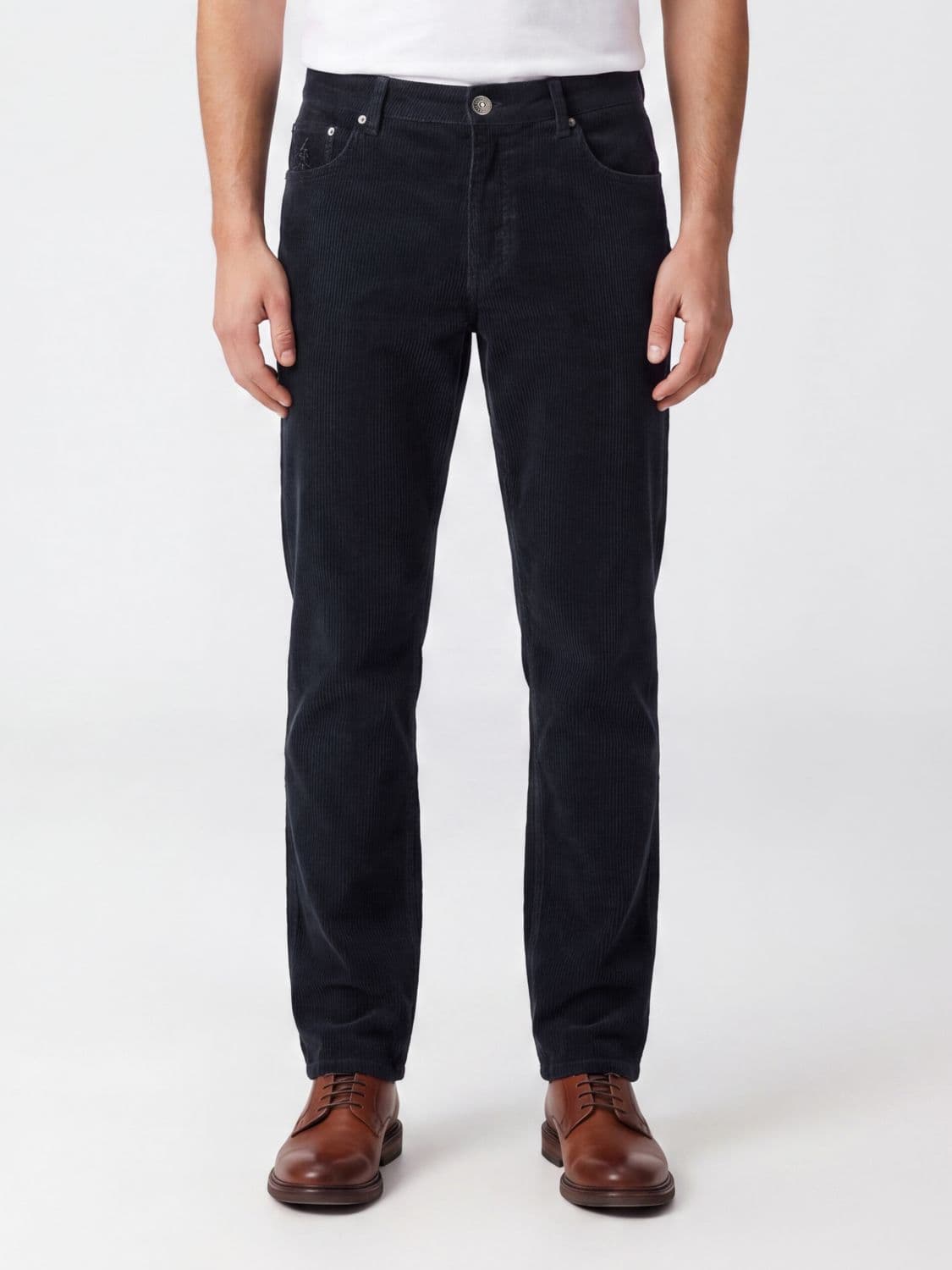 Brunello Cucinelli Slim Fit Five-Pocket Cotton Corduroy Trousers