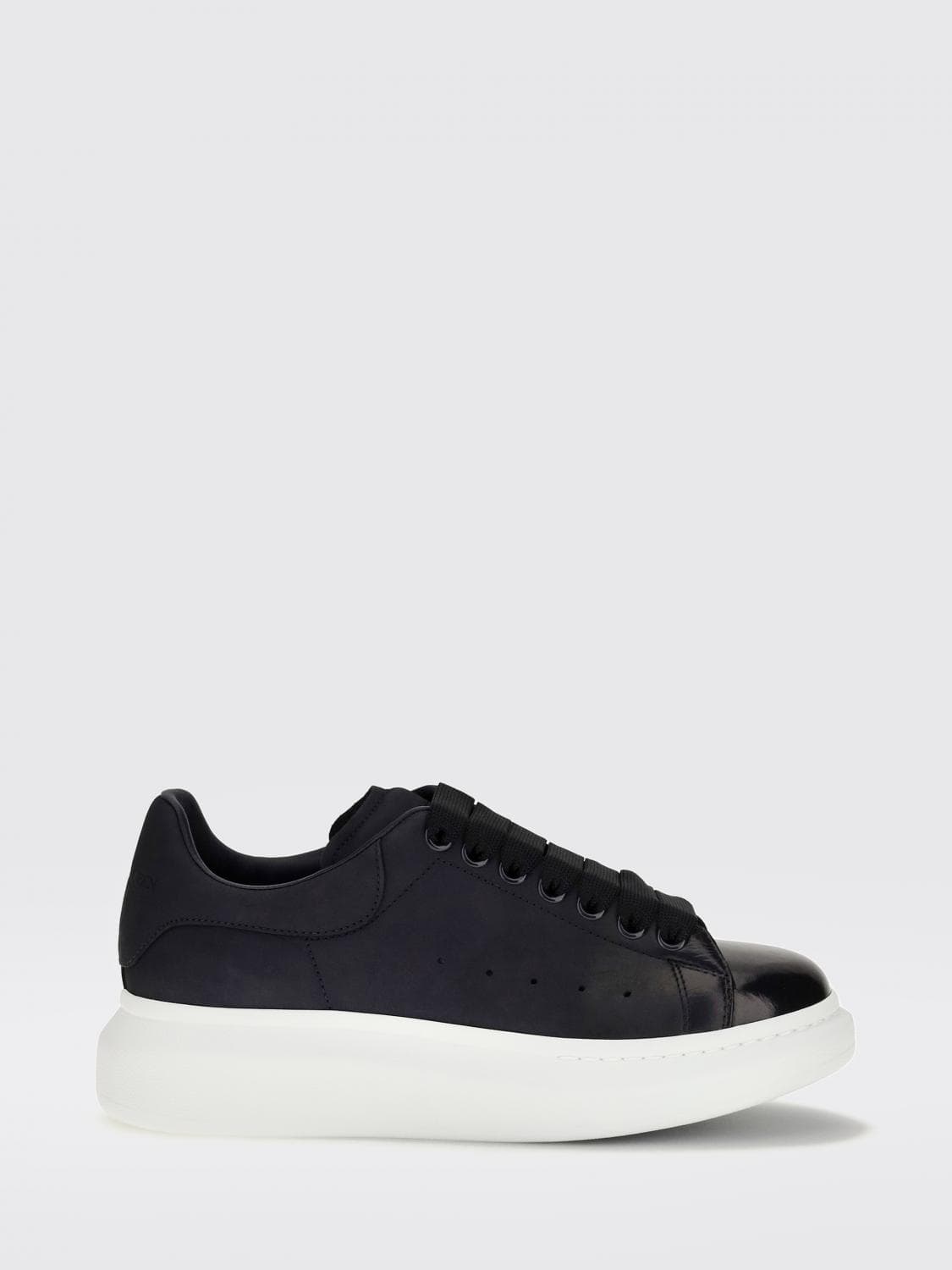 Mcqueen Oversize Low-Top Calfskin Trainers with Chunky Sole