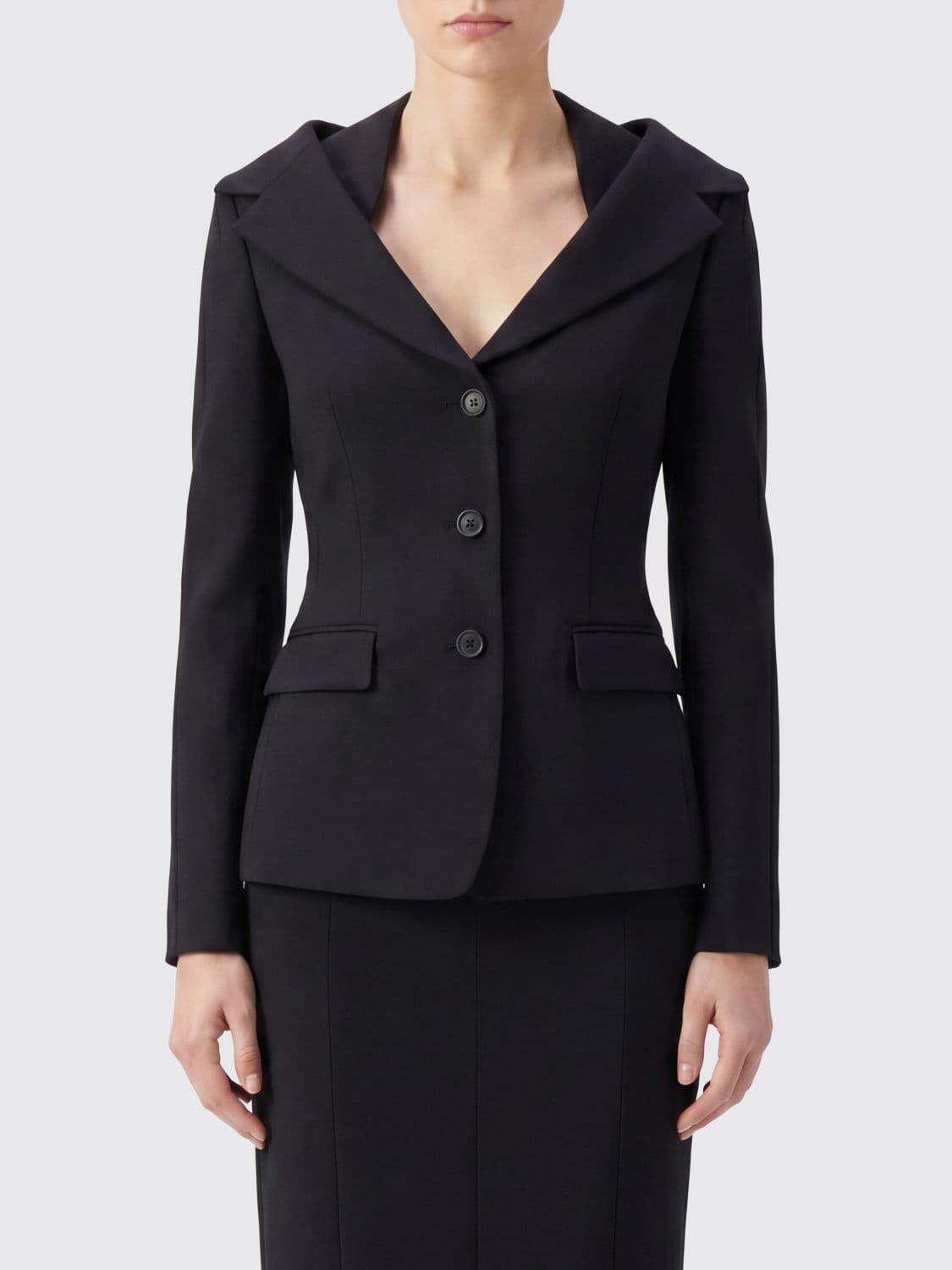 Mcqueen Single-Breasted Wool Blazer with a Slim Fit and Notched Lapels