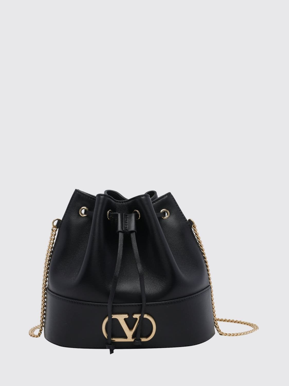 Valentino Garavani VLogo Signature Mini Bucket Bag in Calf Leather