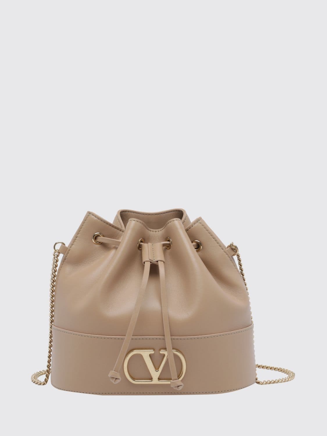 Valentino Garavani VLogo Signature Mini Bucket Bag in Calf Leather