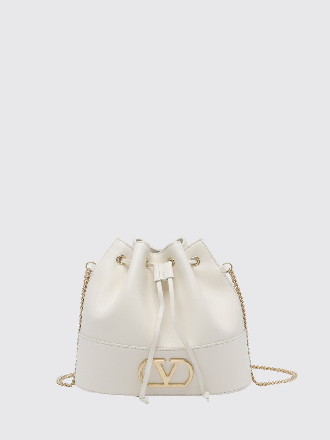 Valentino Garavani VLogo Signature Mini Bucket Bag in Calf Leather
