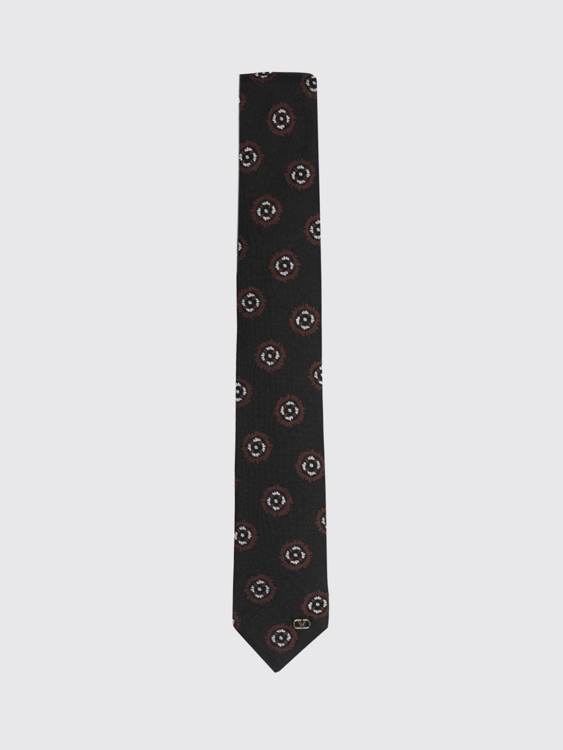 Valentino Garavani Pure Silk Tie with All-Over Floral Print · OS