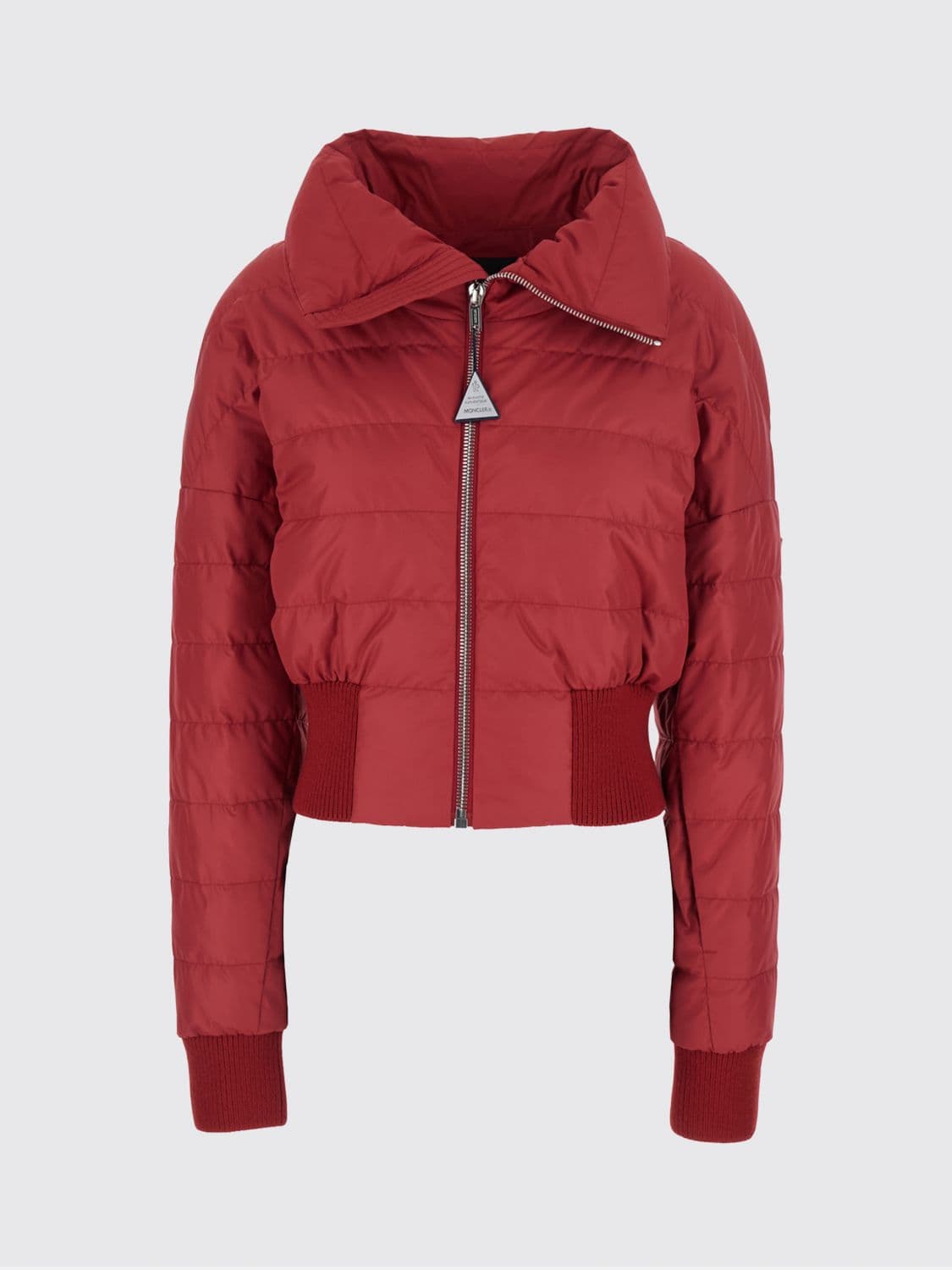 Rick Owens + Moncler Rick Owens x Moncler Short Quilted Nylon Down Jacket with High Neck