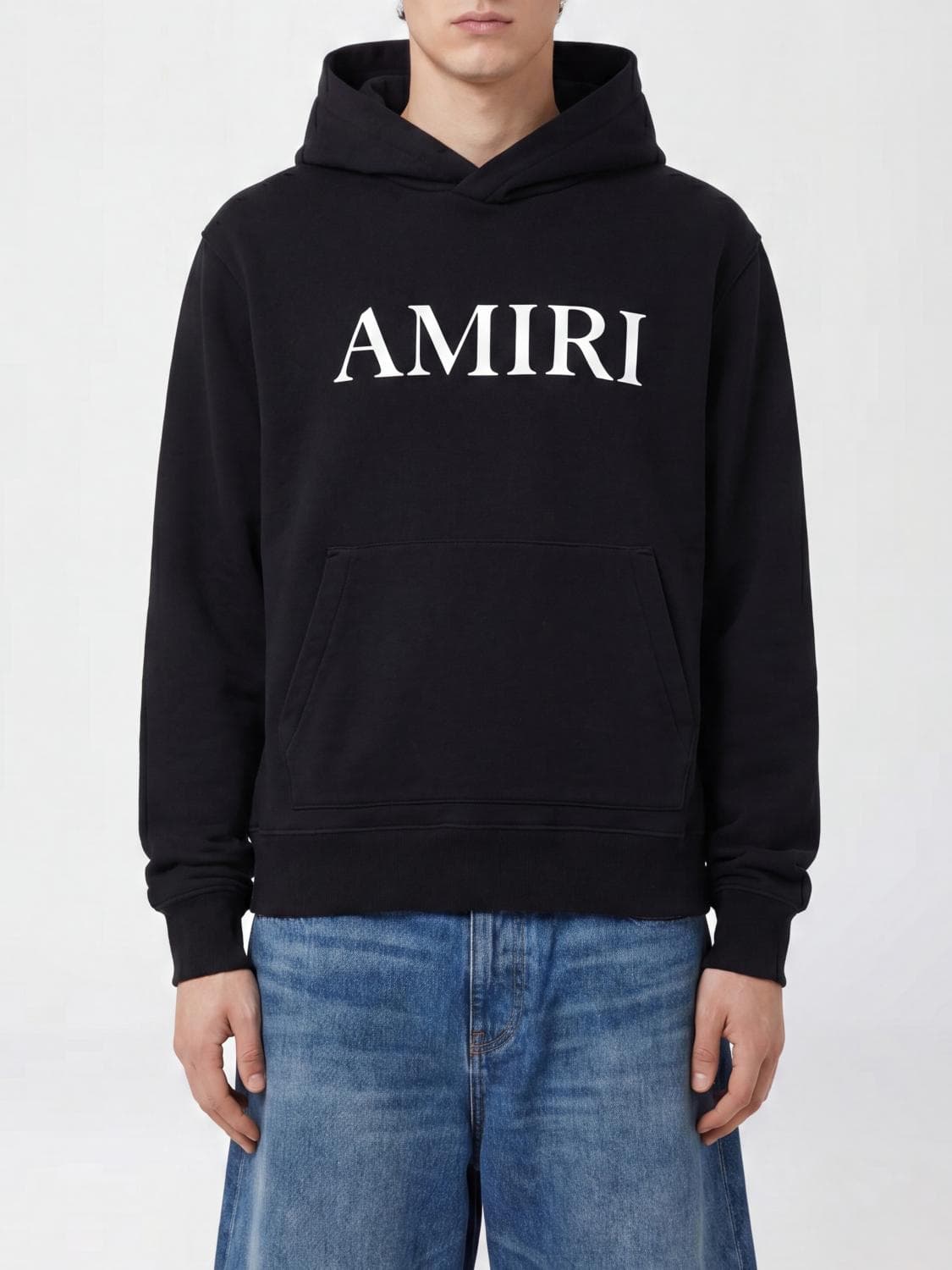 Amiri Relaxed Fit Cotton Hoodie with Contrast Logo