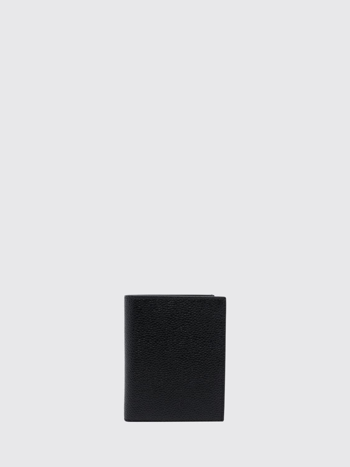 Thom Browne Bifold Wallet in Calf Leather with Coin Pocket