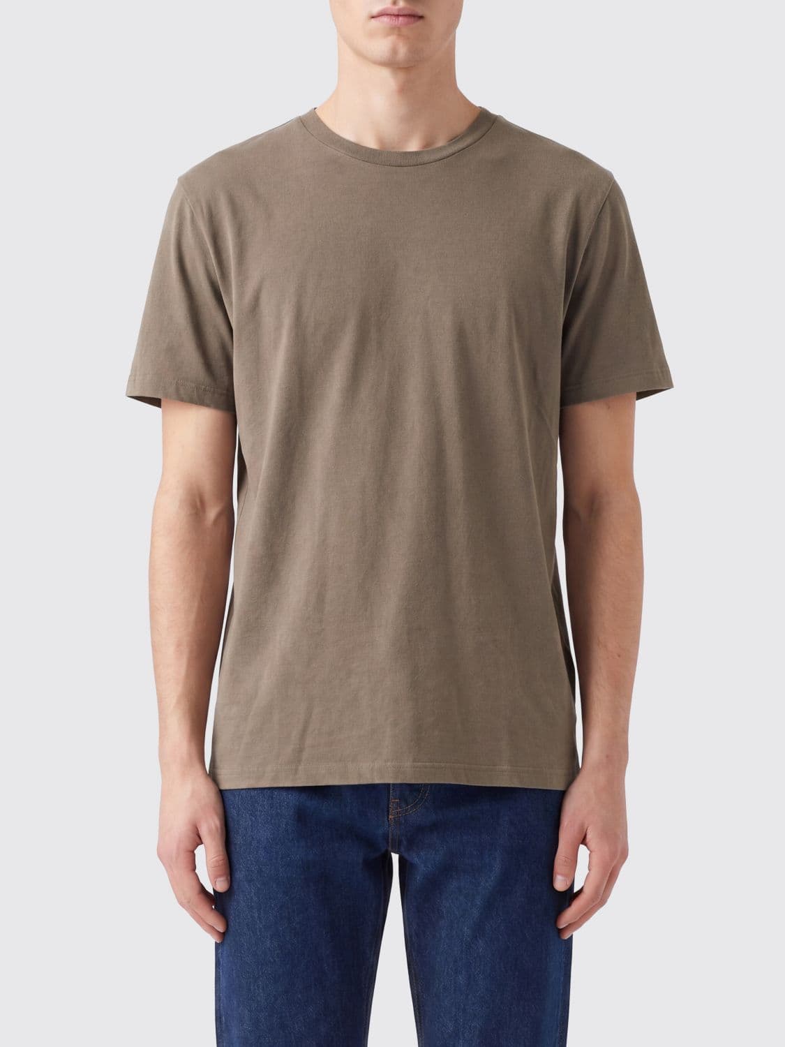 A.p.c. A. P.C. Cotton T-Shirt with Back Logo Print