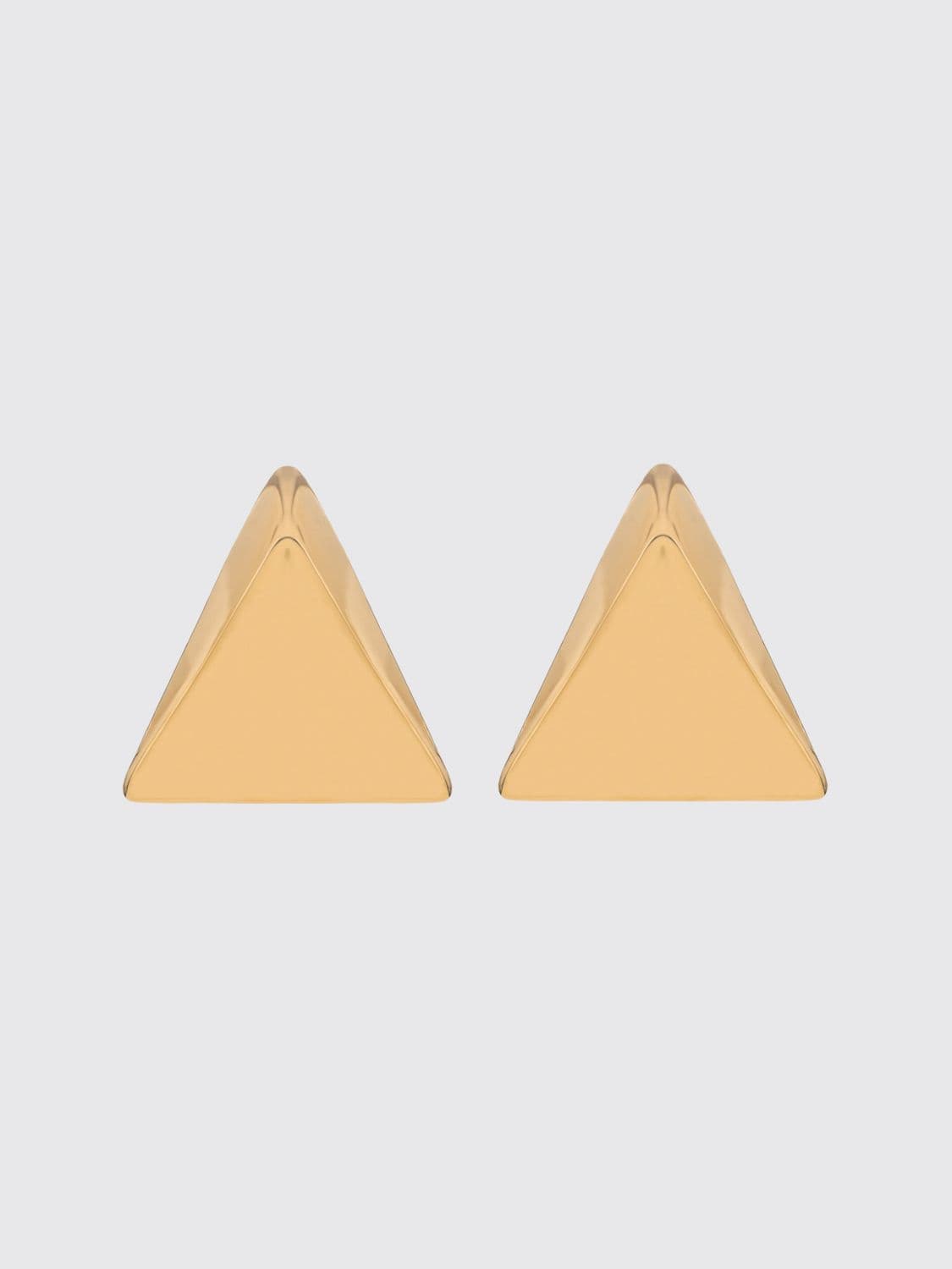 Federica Tosi Triangular Pendant Earrings in 18ct Gold-Plated Bronze · OS