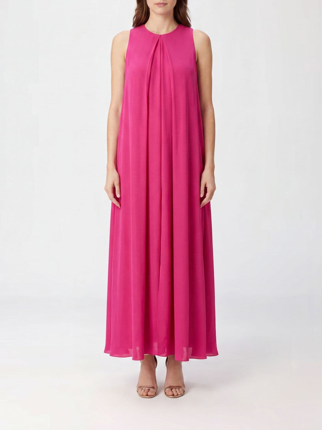 Gianluca Capannolo Off-the-Shoulder Pure Silk Midi Tunic