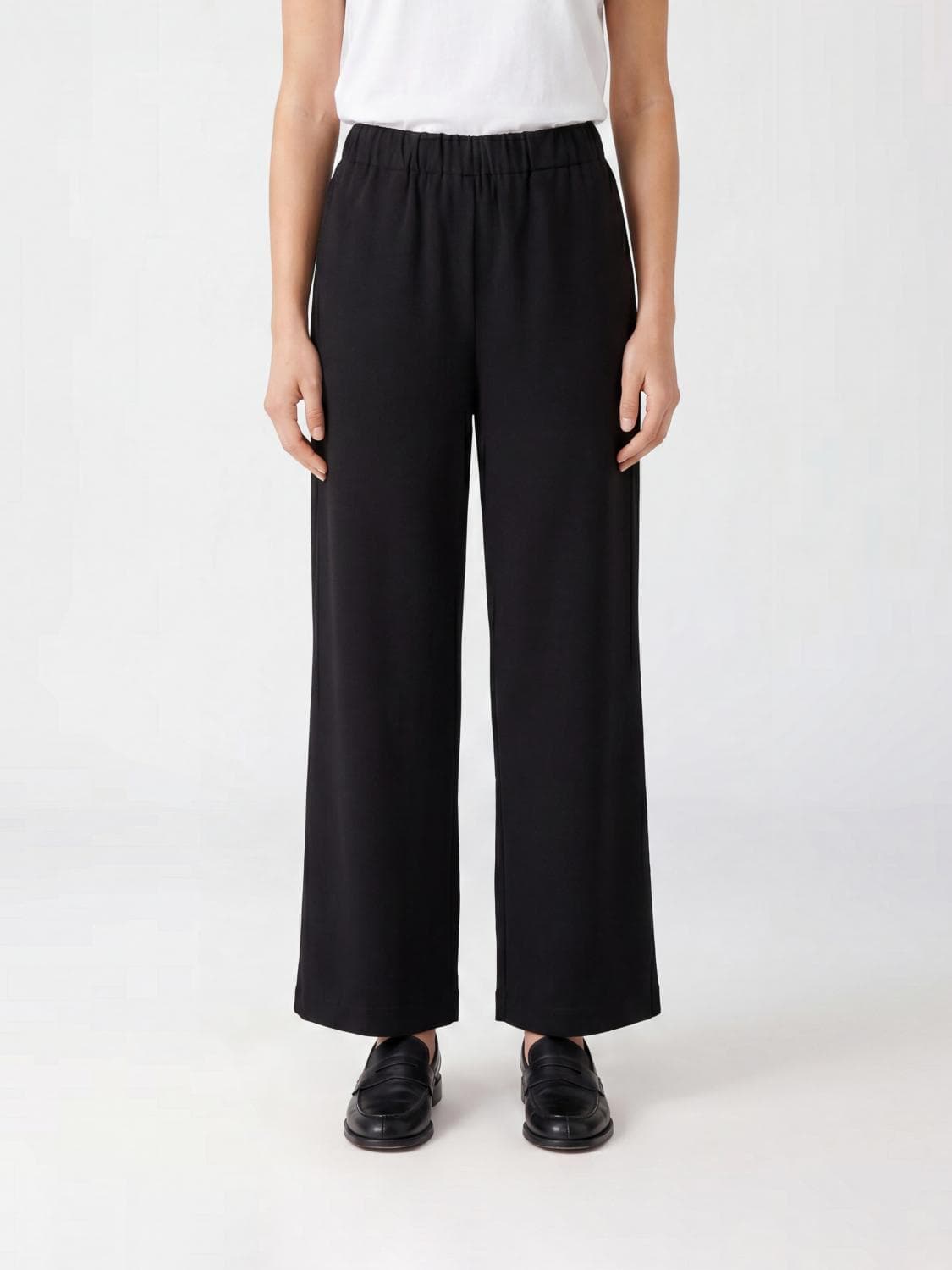Fabiana Filippi High-Waisted Viscose Blend Palazzo Trousers with Monili