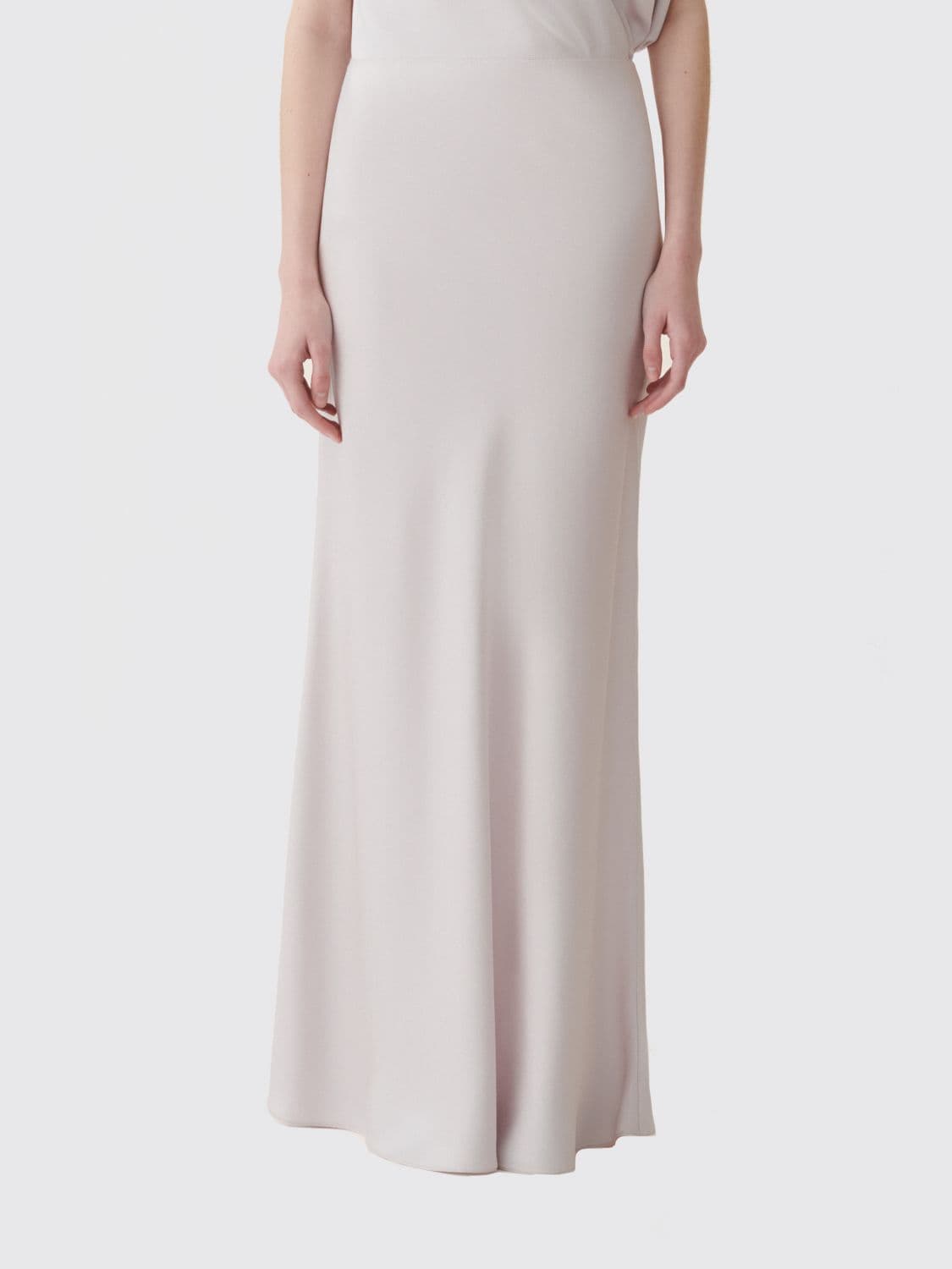 Fabiana Filippi High-Waisted Satin Midi Pencil Skirt