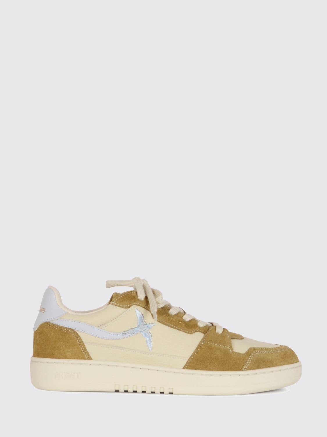 Axel Arigato Bee Bird Low Top Leather and Suede Trainers with Side Embroidery