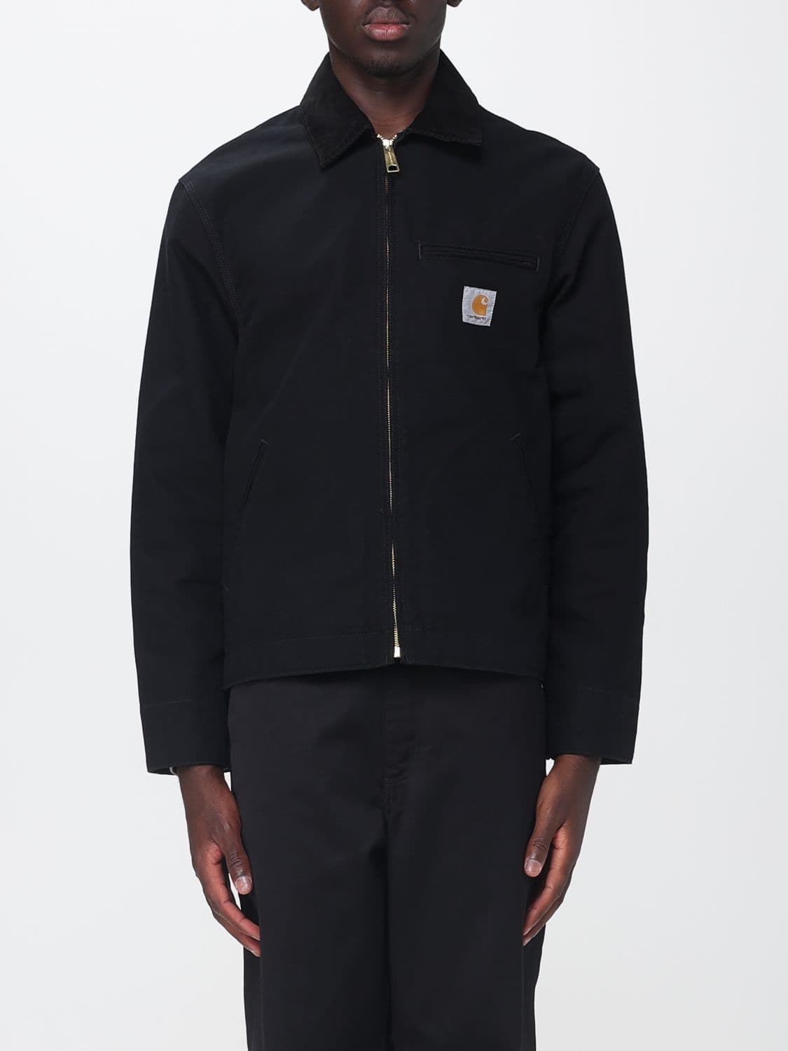 Carhartt Wip Detroit Organic Cotton Canvas Jacket with Velvet Collar