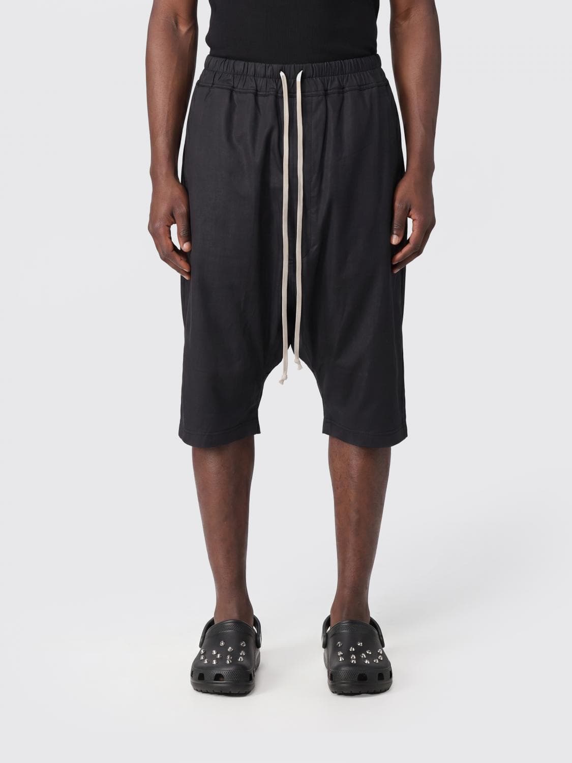 Rick Owens Drkshdw Drawstring Pods Knee-Length Cargo Shorts with Drawstring