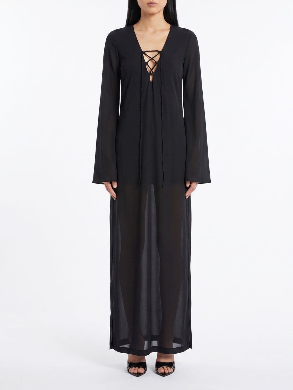 The Andamane Ava Long V-Neck Jersey Caftan · 42