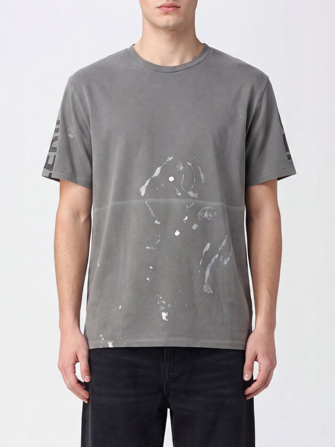 Gallery Dept. Abstract Print Dropped-Shoulder Cotton T-Shirt