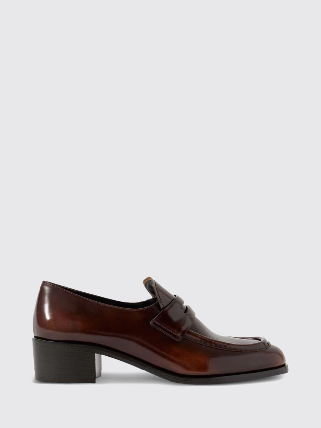 Church's Prudence Brushed Leather Penny Loafers with Raised Apron Toe