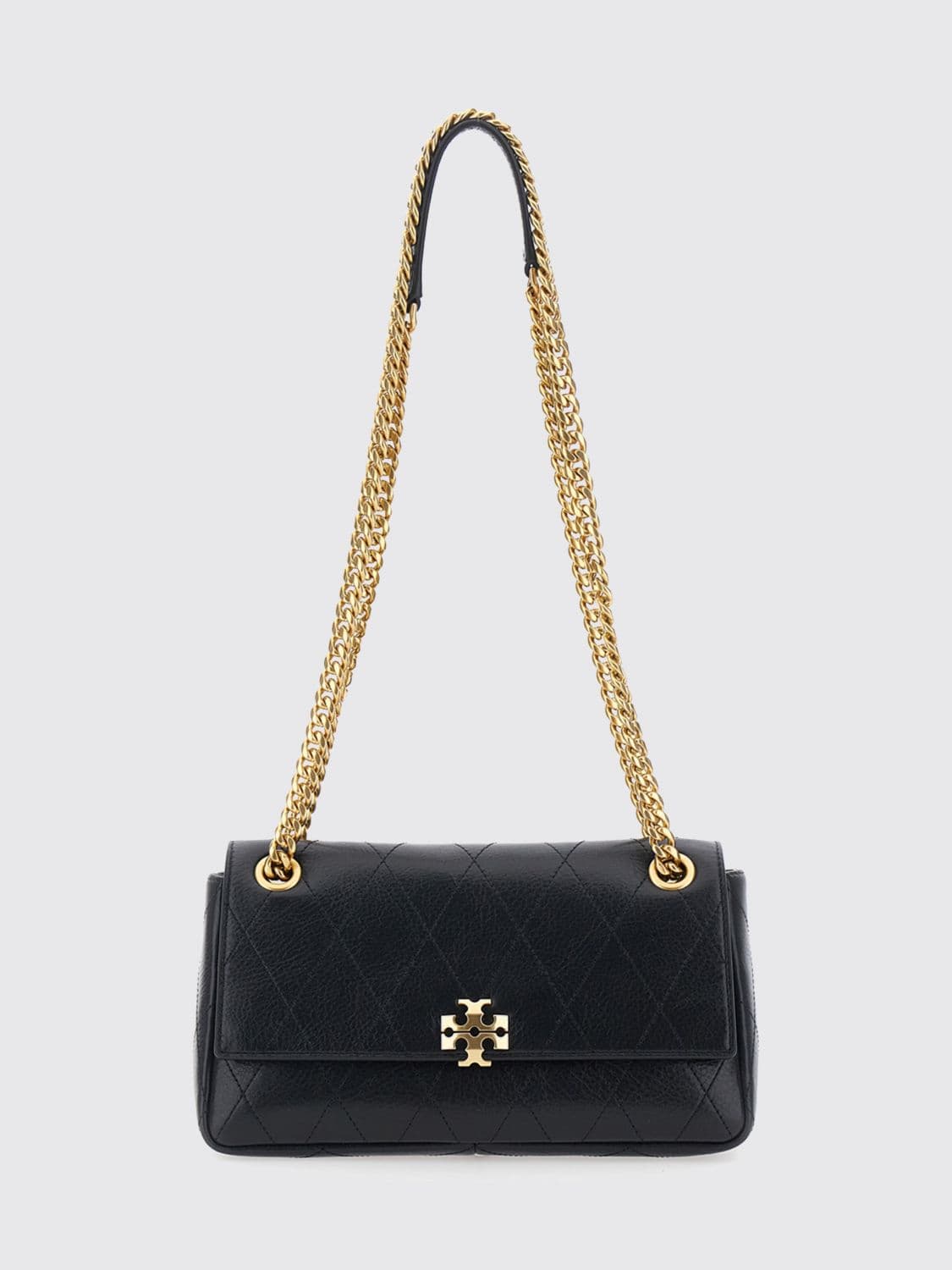 Tory Burch Charlie Quilted Leather Mini Crossbody Bag with Double T Logo · OS