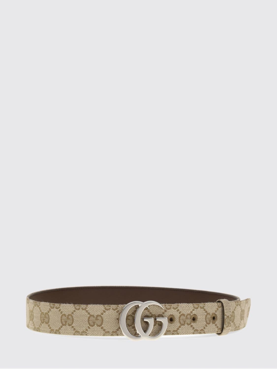 Gucci Belt in Coated Cotton with GG Monogram Buckle